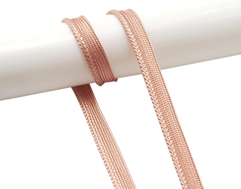 YRCLASYTRIM 0.35inch,(55Yards) Sewing Piping Trim,Shining Polyesterter Cord Trim,for Sewing Clothing,Hometextile, Decoration DIY Crafts Edge Piping Embellishments,30Colour (Rose Gold) - Image 1